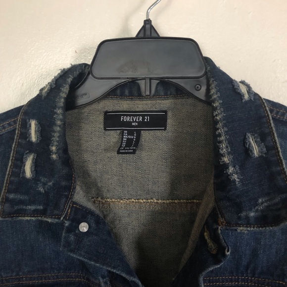 Forever 21 Other - Forever 21 Men’s Distressed Denim Jacket